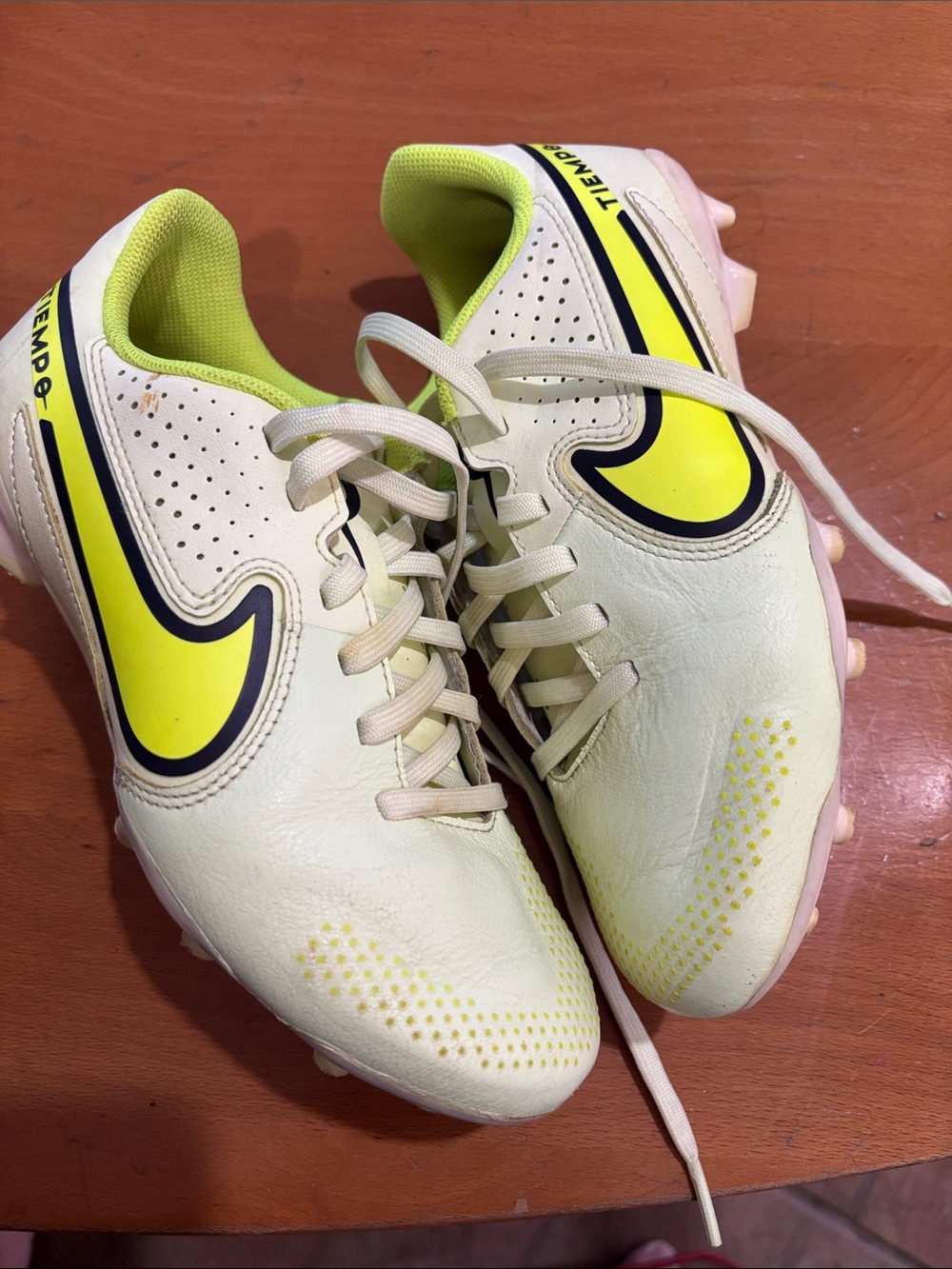 Nike Kids Neon Yellow and Black Soccer Sneakers